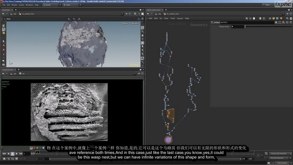 [fxphd学院-Andrew Lowell-国语]houdini程序化曲线建模2019