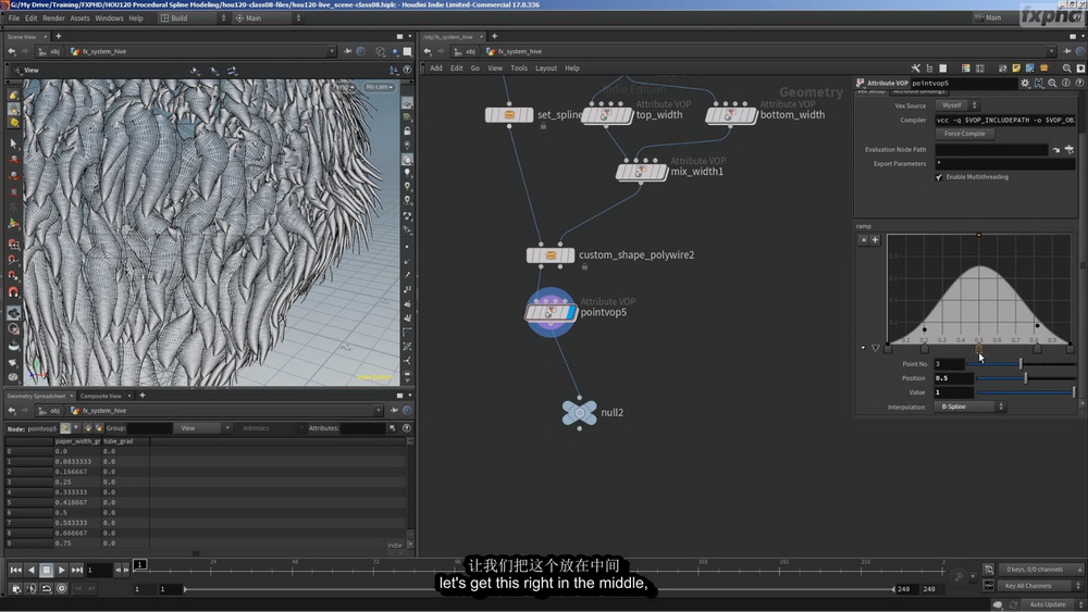 [fxphd学院-Andrew Lowell-国语]houdini程序化曲线建模2019