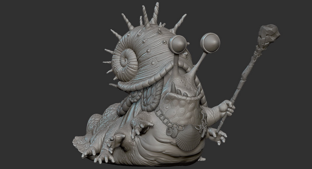 [Alex.Coman-中字]zbrush+3dcoat+Toolbag风格化角色绘画-鼻涕虫-2021