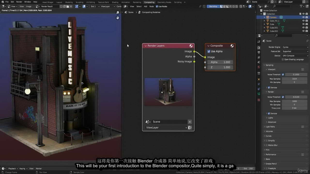 [3D Tudor学院-N.Bettison-国语]适合初学者的完整Blender照明和合成课程2023