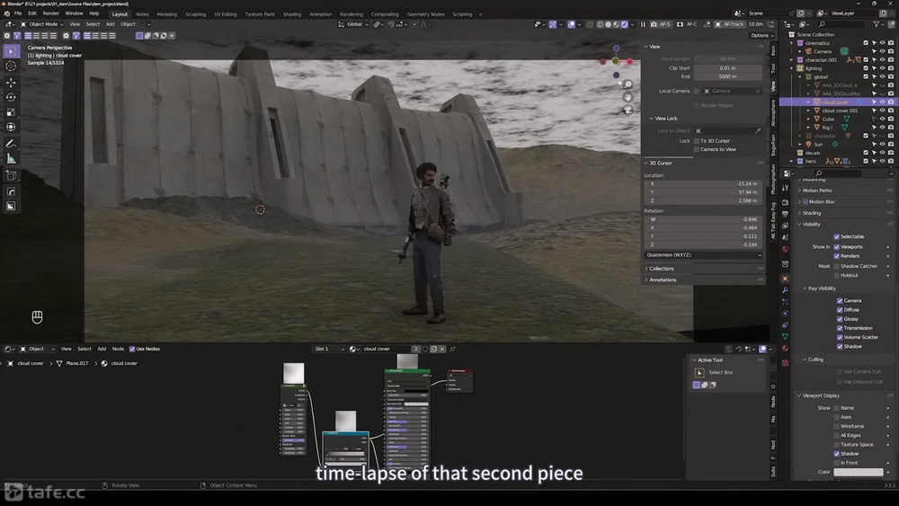 [artstation学院-j.merkle-国语]Blender3.5+World Creator自然环境概念设计