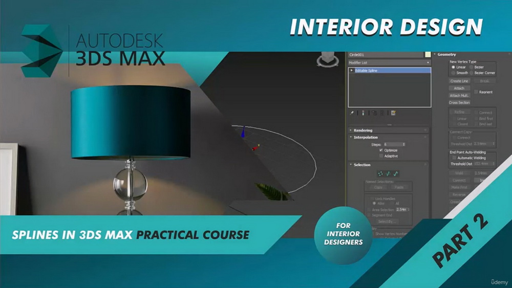 [udemy学院-A.Castravet-国语]3dsMax曲线建模技术详解2023