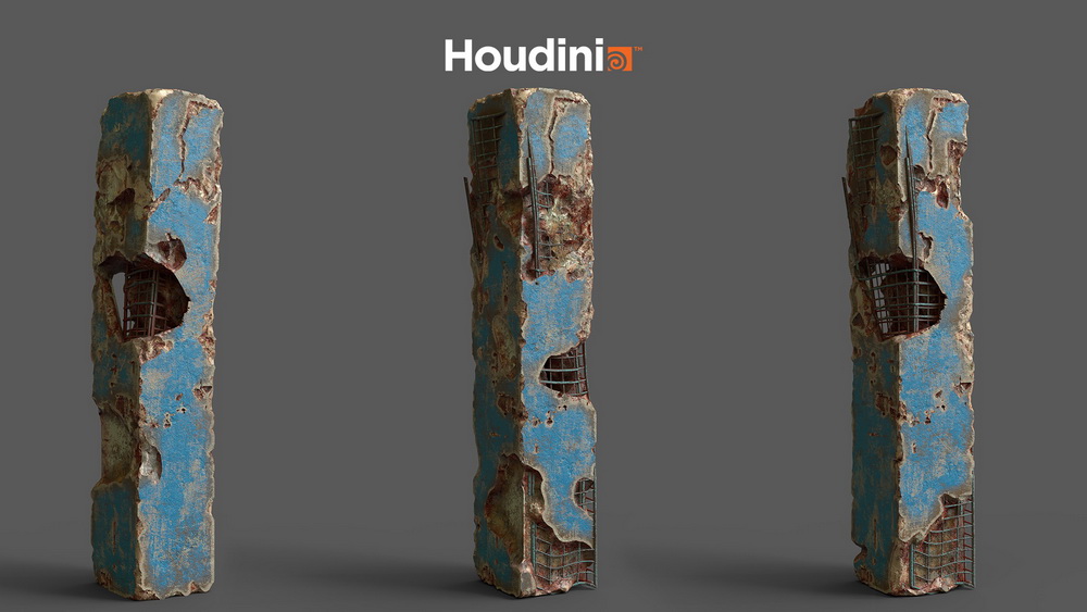 [RADU CIUS-国语]HOUDINI19.5程序化支柱生成