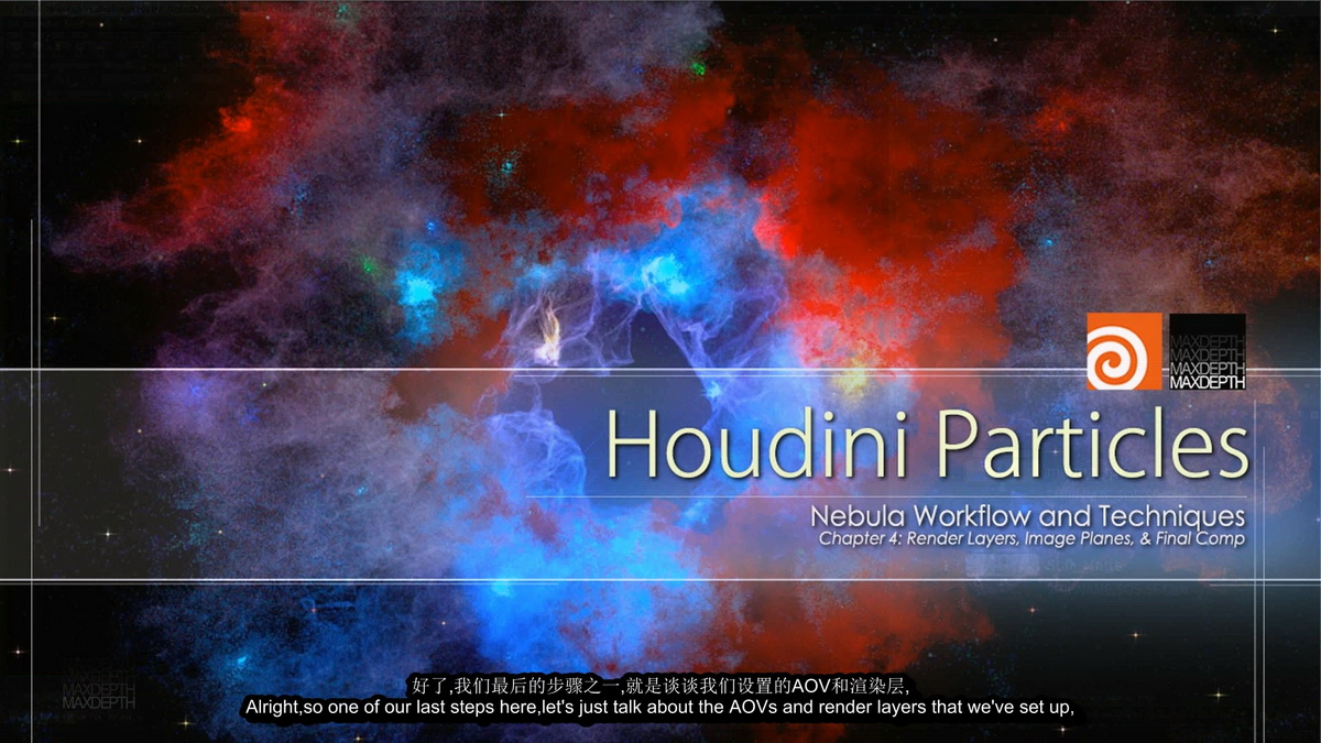 [MaxDepth学院-国语]houdini星云粒子特效合集