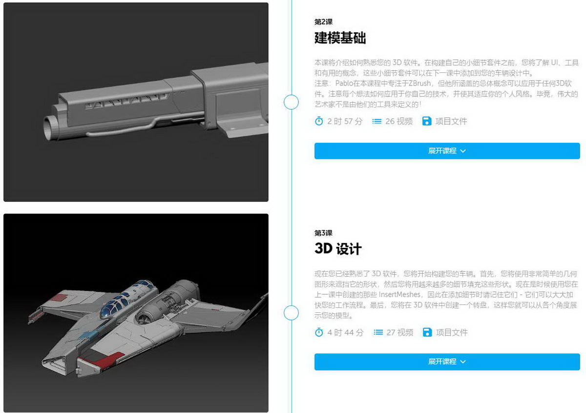 [Learn_Squared学院-P.Dominguez-国语]zbrush+octane+photoshop载具概念艺术大师班2021[完整五周课程]