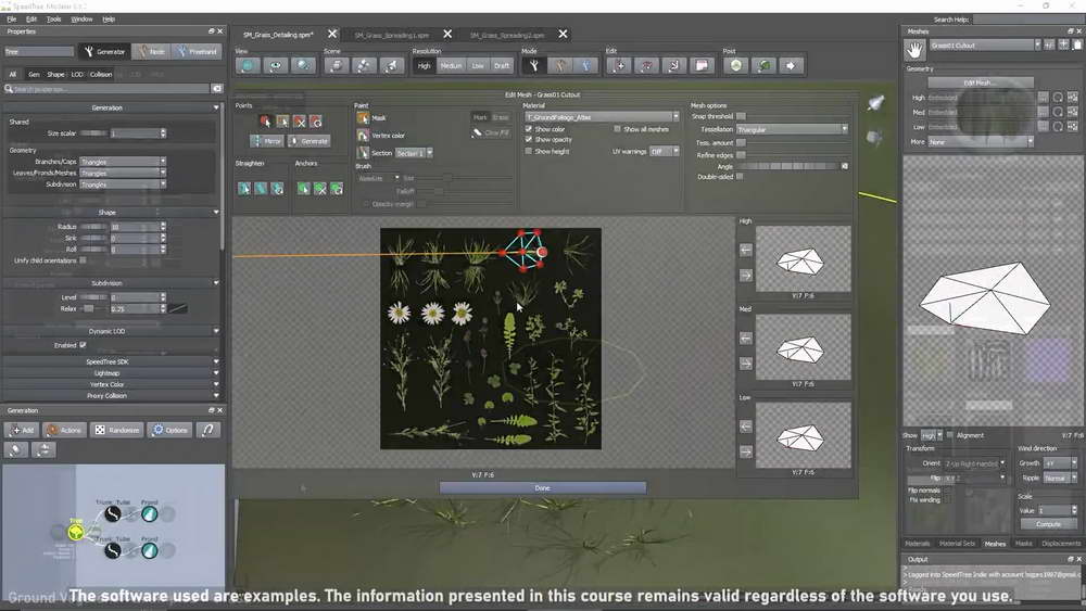 [artstation学院-M.Gerard-国语]UE+speedtree+3dsmax游戏中的植物基础2024