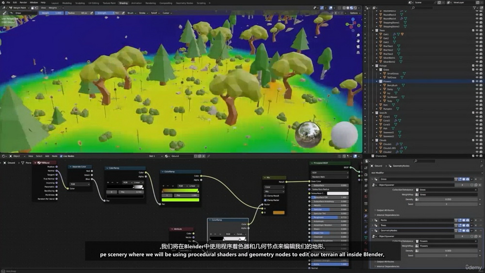 [udemy学院-Eldamar.Studio-国语]Blender低模环境课程2024