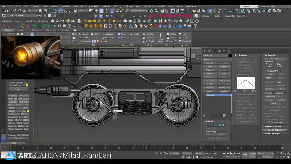 [artstation学院-M.Kambari-国语]3dsmax+RizomUV+substance火车头PBR游戏资产全流程2024