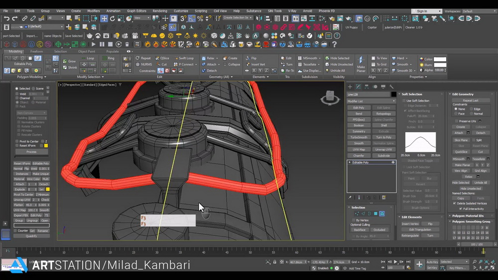 [artstation学院-M.Kambari-国语]3dsmax+RizomUV+substance火车头PBR游戏资产全流程2024