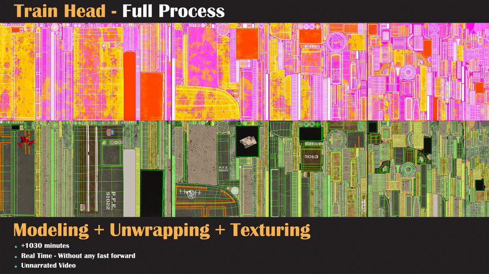 [artstation学院-M.Kambari-国语]3dsmax+RizomUV+substance火车头PBR游戏资产全流程2024