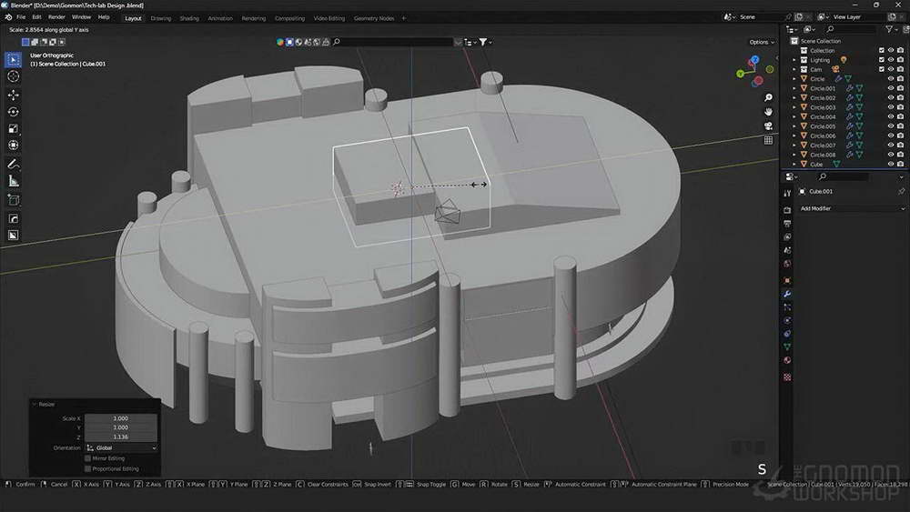 [gnomon学院-LEO LI-国语]使用BLENDER3.5设计未来建筑