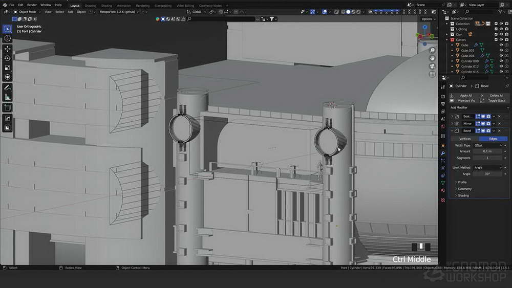 [gnomon学院-LEO LI-国语]使用BLENDER3.5设计未来建筑