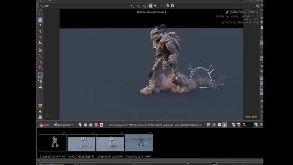 [cgcircuit学院-VFX Magic-国语]houdini体积入门第一卷-烟尘交互