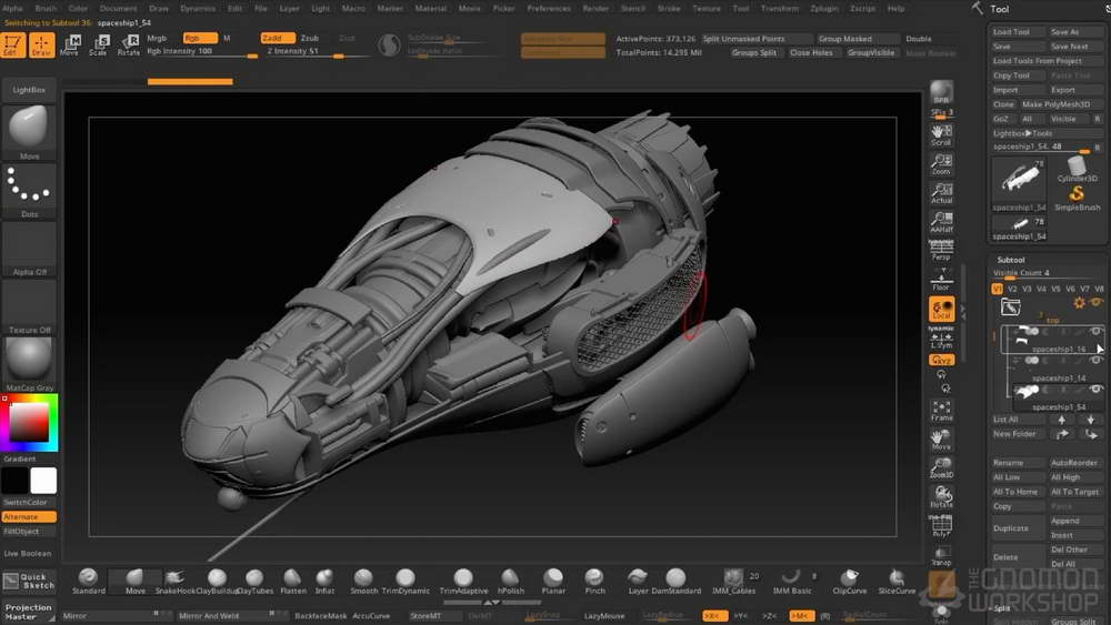 [gnomon学院-J.GLORIA-国语]zbrush+3dcoat为电影和游戏构思宇宙飞船2024