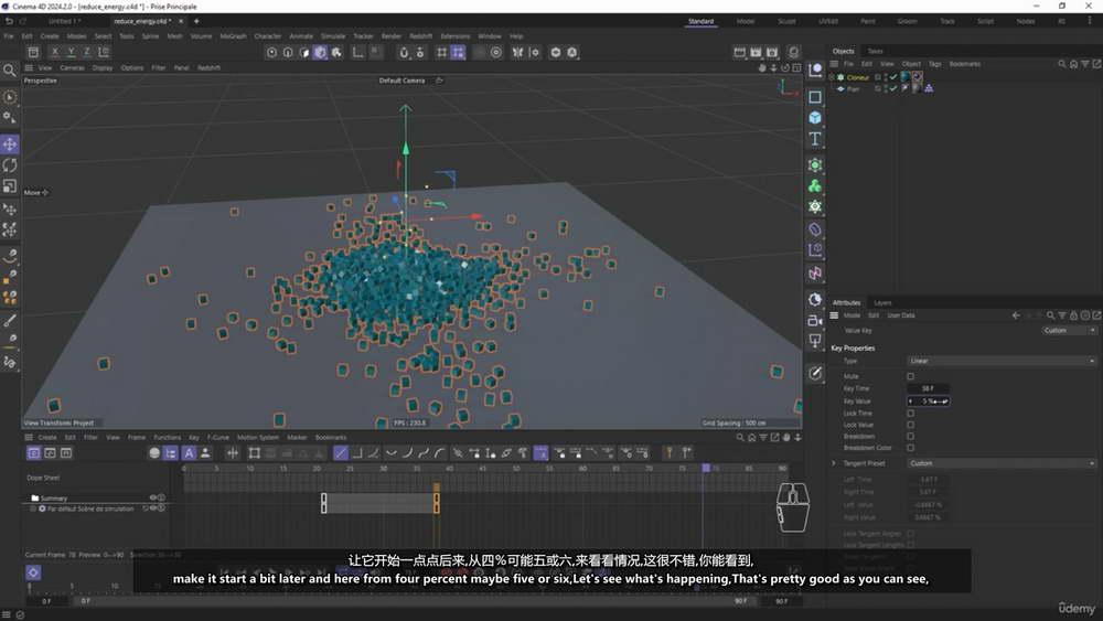 [udemy学院-L.VICIDOMINI-国语]Cinema 4D2024完全教程第四卷：关于模拟特效的一切知识