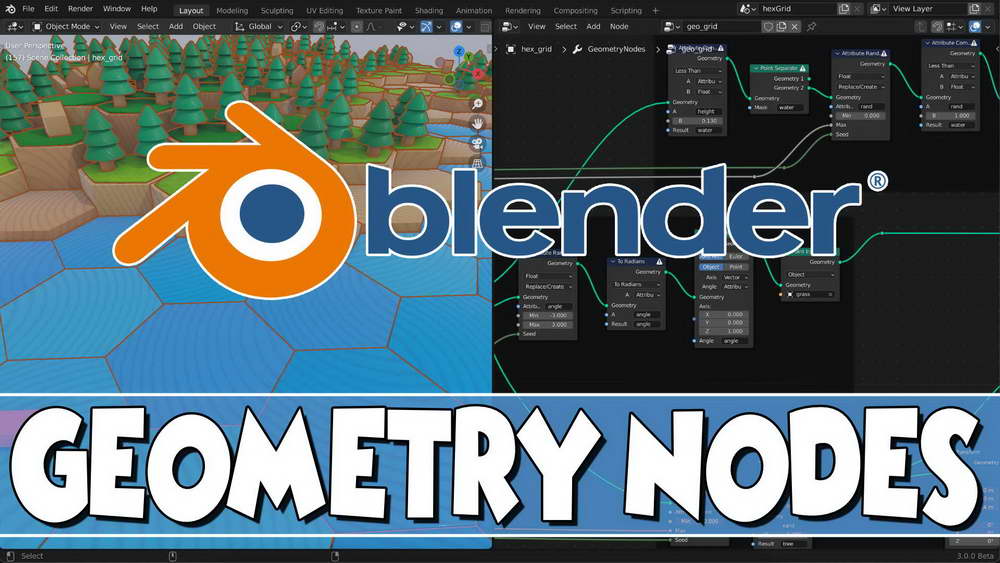 [udemy学院-Eldamar Studio-国语]在Blender中学习几何节点动画