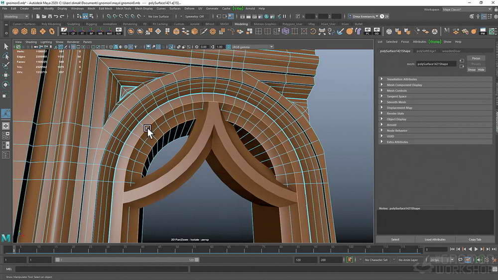 [gnomon学院-D.KREMIANSKY-国语]maya+substance+vray创建高保真英雄建筑