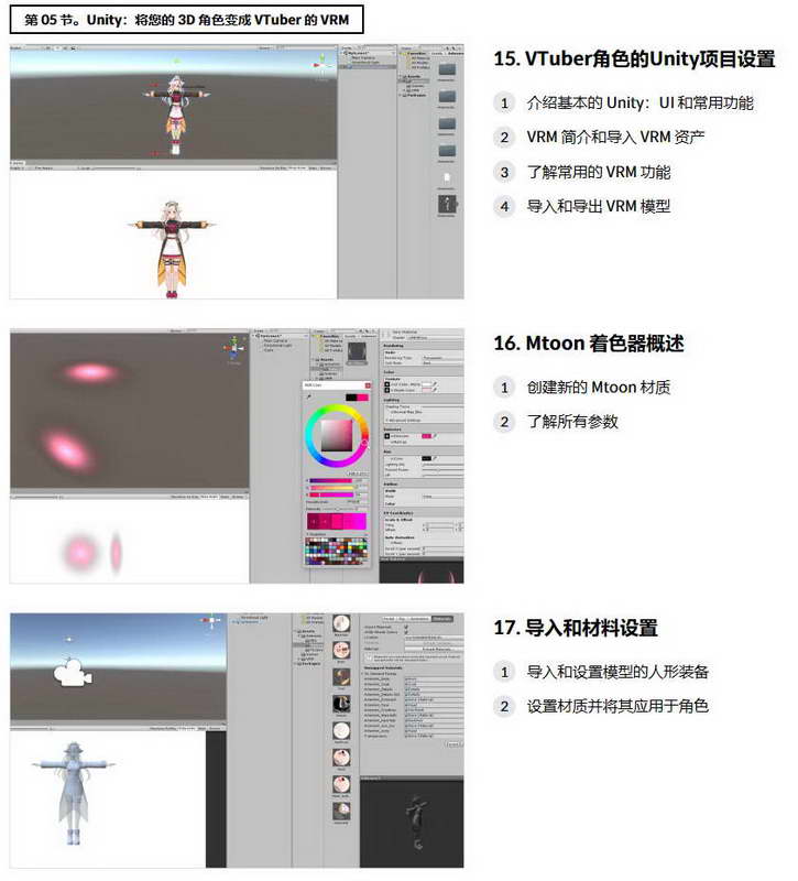 [colos学院-R.Ricia-国语][Blender+Unity+Vseeface]将2D角色转换为可展示的3D VTuber头像