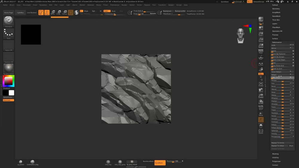 [FastTrack学院-国语]zbrush2024材料雕刻技术-第1卷