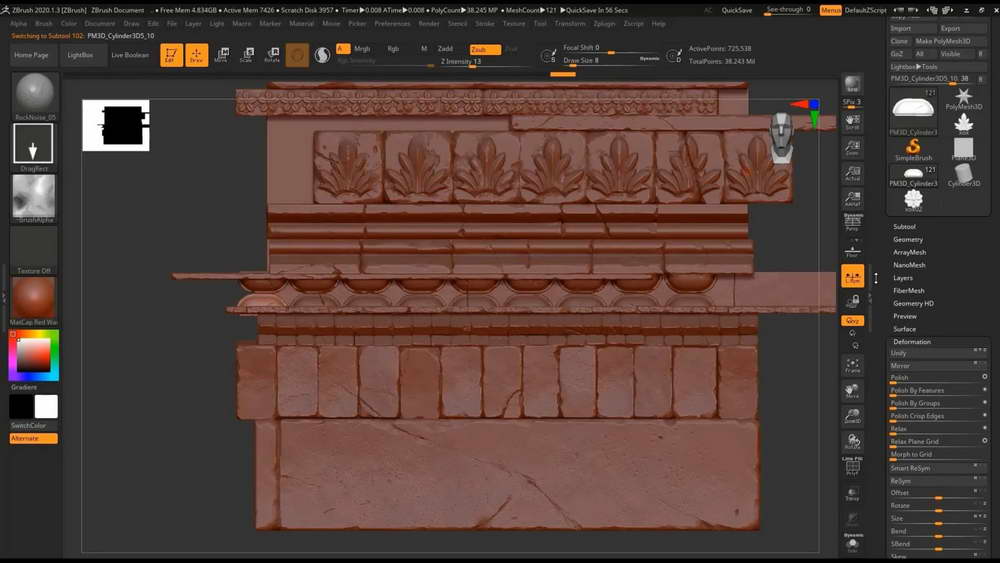 [FastTrack学院-国语]zbrush2024材料雕刻技术-第1卷