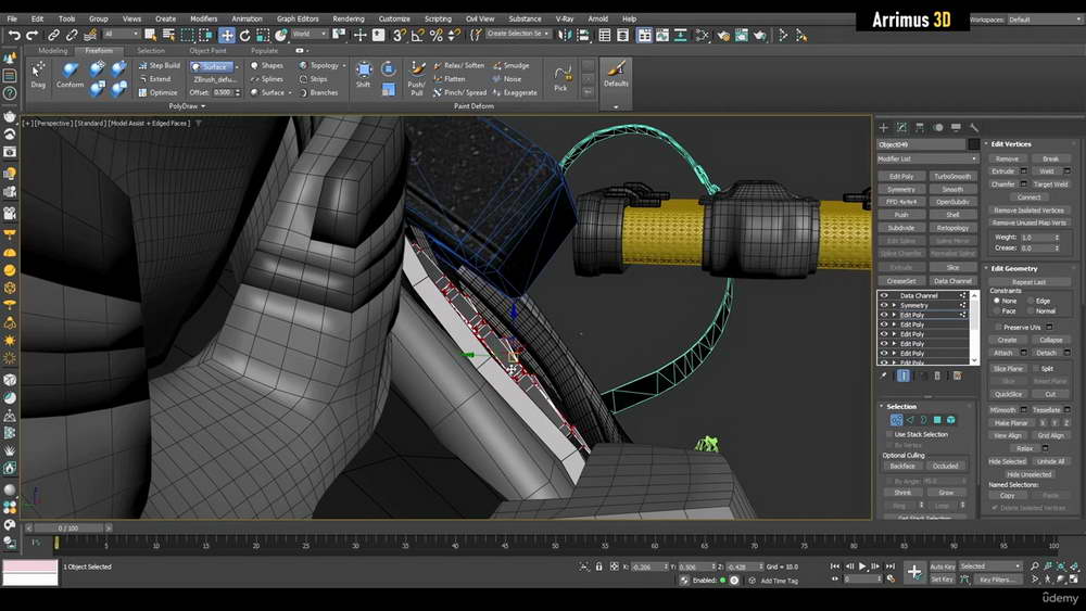 [名家系列-Arrimus 3D-国语]3dsmax+zbrush+Plasticity重新设计和重制游戏资产