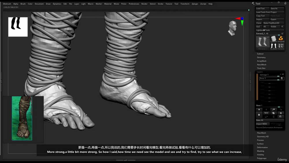 [Nexttut学院-D.d.Costa -国语]ZBrush游戏写实角色雕刻