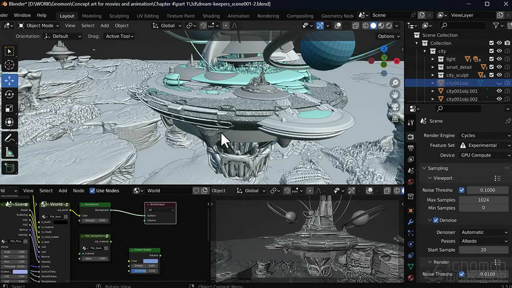[gnomon学院-A.POLLACK-国语]Blender+3DCoat电影和动画关键帧概念艺术