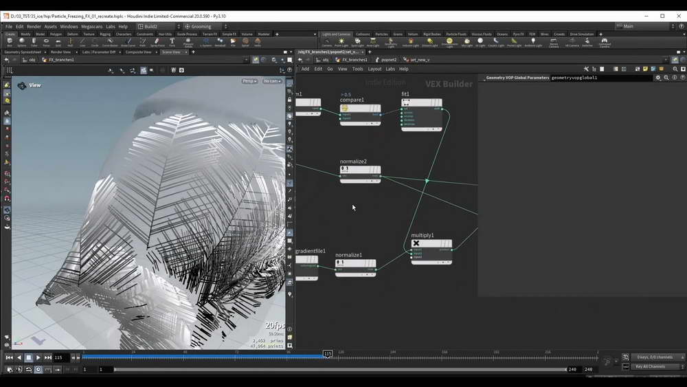 [voxyde特效学院-国语]houdini20+nuke冰冻粒子特效