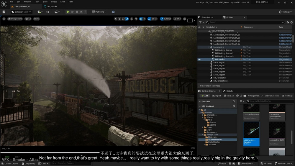 [名家系列-M.Gerard-国语]UE5+Speedtree+Quixel+Gaea写实场景系列-老西部环境