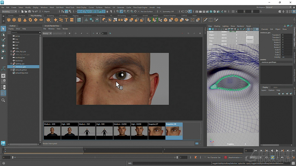 [gnomon学院-P.Imrie-国语]maya+zbrush2024为视觉特效创建高效的数字替身