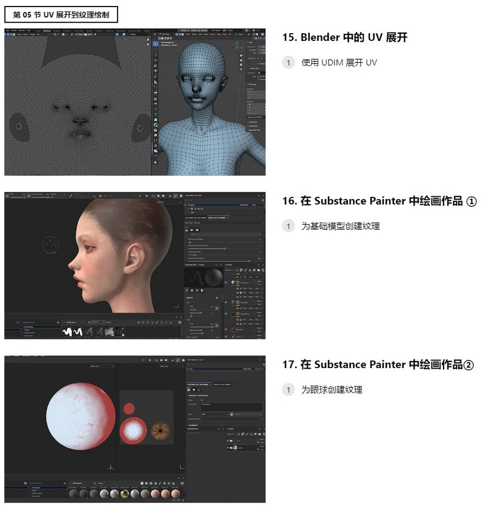 [colos学院-国语]blender+zbrush+substance制作令人眼花缭乱的半真实角色和剪辑场景