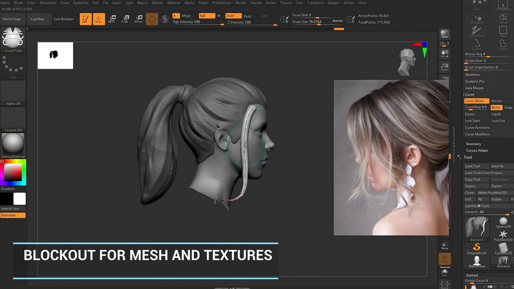 [Artstation学院-m.puchkova-国语]maya+xgen实时毛发技术