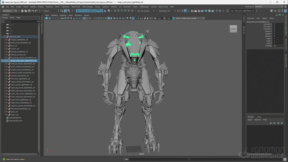 [gnomon学院-M.Zsigmund-国语]maya2025+mari7+gaffer创建可用于生产的英雄资产